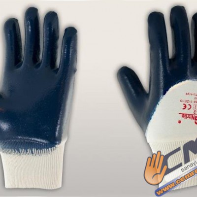 2G Nitril Eldiven Lacivert-Sarı S3