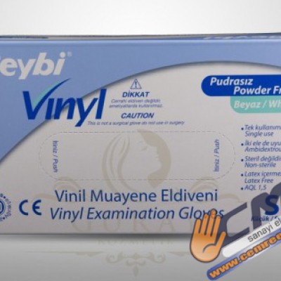 Beybi Vinyl Pudrasız Muayene Eldiveni