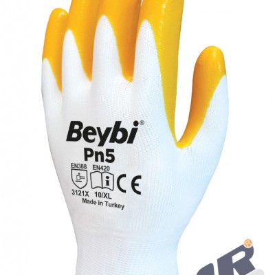 Beybi Pn5 Nitril Eldiven - Sarı