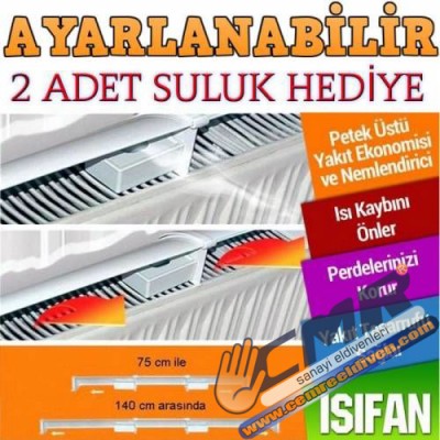 Isıfan 1 Adet - Kalorifer Petek Başlığı -2 Adet Nemlendirici Suluk Hediye